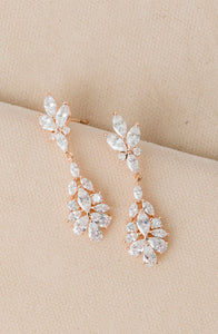 Petite Fleur Crystal Dangle Earrings