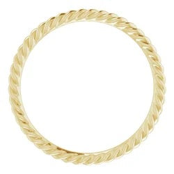 Petite Twisted Band in 14kt Yellow Gold