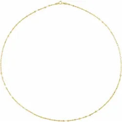 14kt yellow gold keyhole cable bracelet