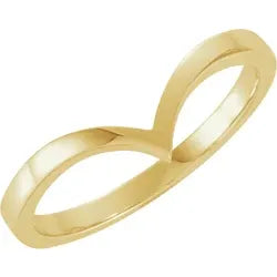 14kt yellow gold ‘v’ ring