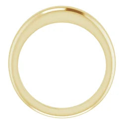 14kt yellow gold petite domed ring
