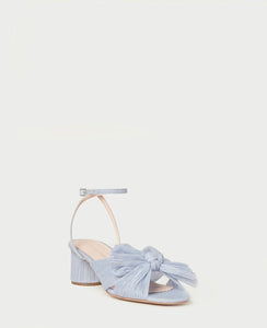 Dahlia Bow Low Heel with Ankle Strap