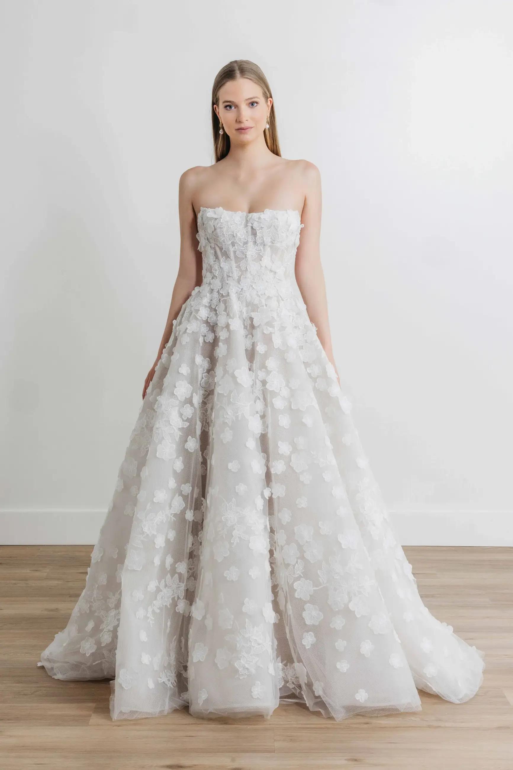 Daring and Dramatic: Strapless Bridal Gowns That Make a Statement Image