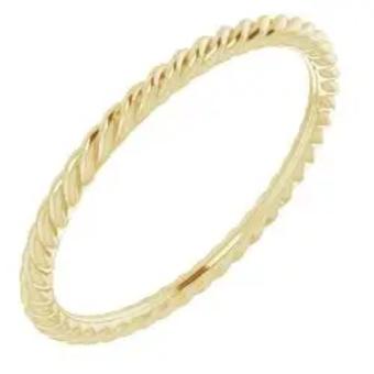 YDBN Petite Twisted Band in 14kt Yellow Gold #2 Yellow Gold thumbnail