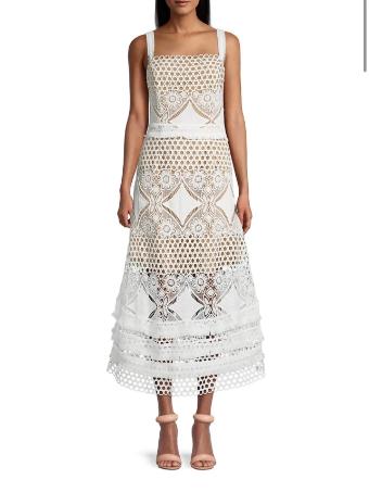 ELLIATT Boracay Tiered Floral & Lace Midi Dress #0 default thumbnail