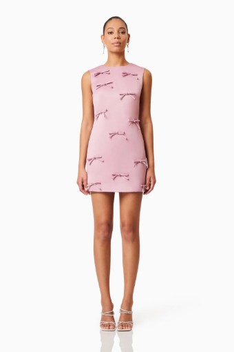 ELLIATT Rose Bow Shift Dress in Pink Rose Bow Shift Dress in Pink #0 default thumbnail