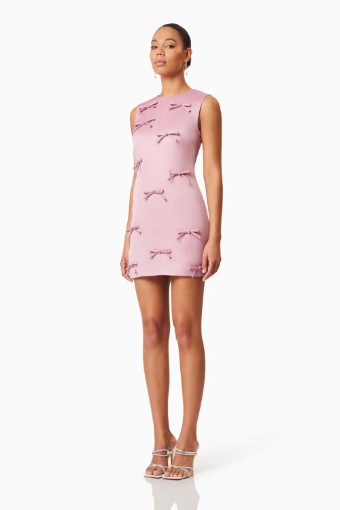 ELLIATT Rose Bow Shift Dress in Pink Rose Bow Shift Dress in Pink #1 thumbnail