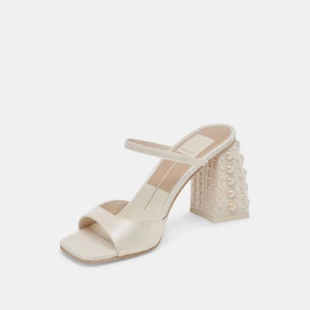 Dolce Vita Jemmy Pearl Heels Vanilla Silk #4 thumbnail