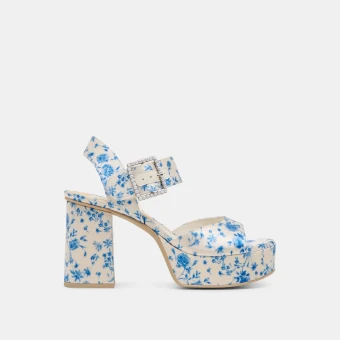 Dolce Vita Bobby Pearl Heels Blue Floral Satin #0 default thumbnail