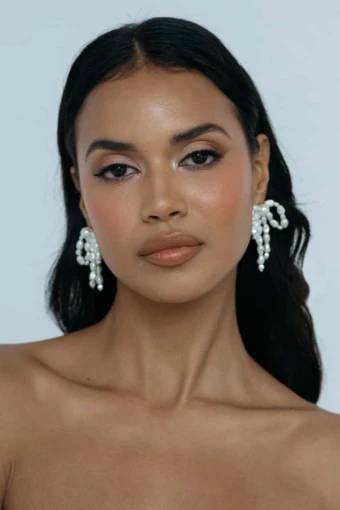 Jenny by Jenny Yoo J2240 Suki Pearl Bow Earring #2 thumbnail