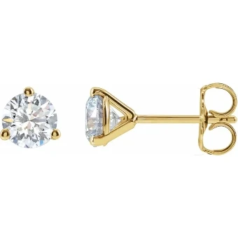 YDBN Round Lab Grown Diamond Stud Earrings #2 thumbnail