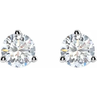 YDBN Round Lab Grown Diamond Stud Earrings #0 default thumbnail