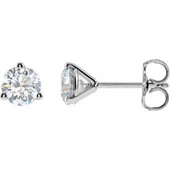 YDBN Round Lab Grown Diamond Stud Earrings #1 thumbnail