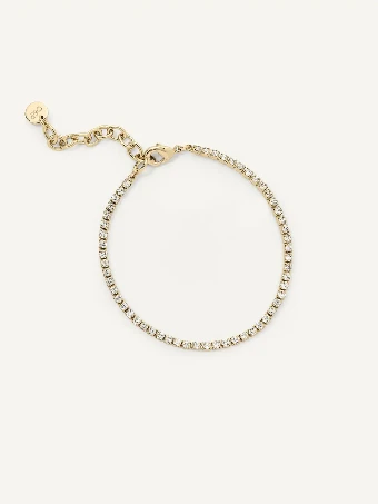 Olive & Piper Elyse Tennis Bracelet #0 Gold thumbnail