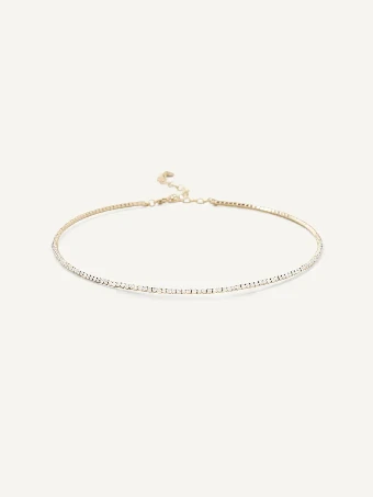 Olive & Piper Faye Choker Necklace #0 Gold thumbnail