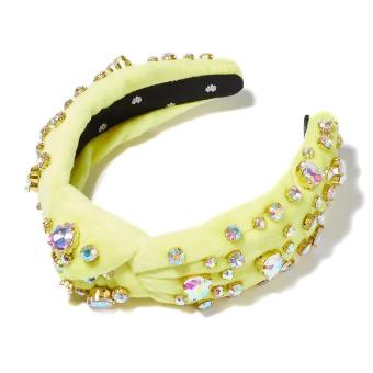 Lele Sadoughi Electric Lemon Heart Mixed Crystal Knotted Headband #1 thumbnail