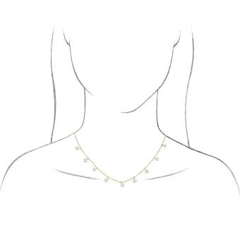 YDBN 14K Yellow Cultured White Freshwater Pearl 18" Necklace #0 thumbnail