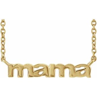 YDBN 14K Yellow Mama 18" Necklace #0 thumbnail