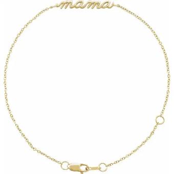 YDBN 14K Yellow Mama 6 1/2-7 1/2" Bracelet #0 thumbnail