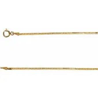 YDBN 14kt yellow gold flexible herringbone necklace #0 thumbnail