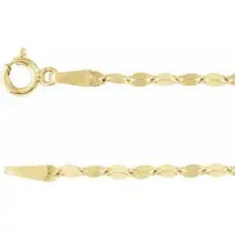 YDBN 14kt yellow gold keyhole cable bracelet #1 thumbnail