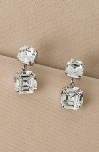 YDBN Asscher Cut Double Drop Earrings #0 thumbnail