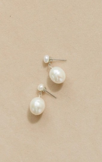 YDBN Double Drop Pearl Earring #0 thumbnail