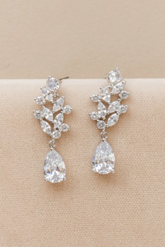 YDBN Cascading Pear Drop Earring #0 Silver thumbnail