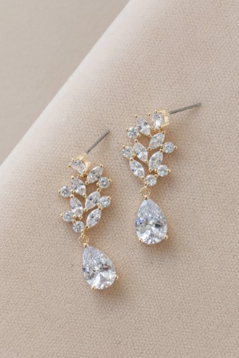 YDBN Cascading Pear Drop Earring #1 Gold Rose Gold thumbnail