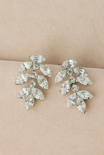 YDBN Maquise Leaf Post Earring #0 Silver Yellow Gold thumbnail