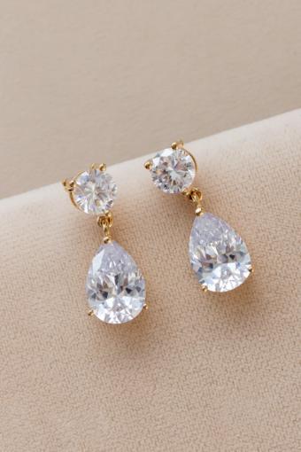 YDBN Polished Pear Drop Earring #0 Gold thumbnail