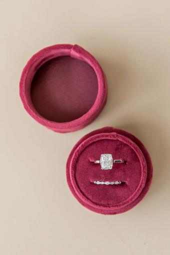 YDBN Velvet Ring Box #0 Blush thumbnail