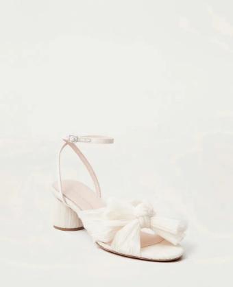 YDBN Dahlia Bow Low Heel with Ankle Strap #4 Gold thumbnail