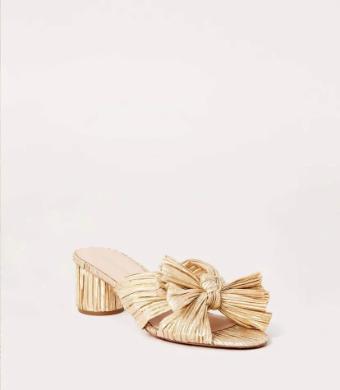 YDBN Emilia Pleated Knot Sandal #0 Gold thumbnail