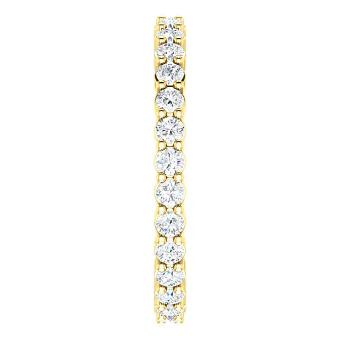 YDBN 14k Gold & Diamond Eternity Band #4 White thumbnail