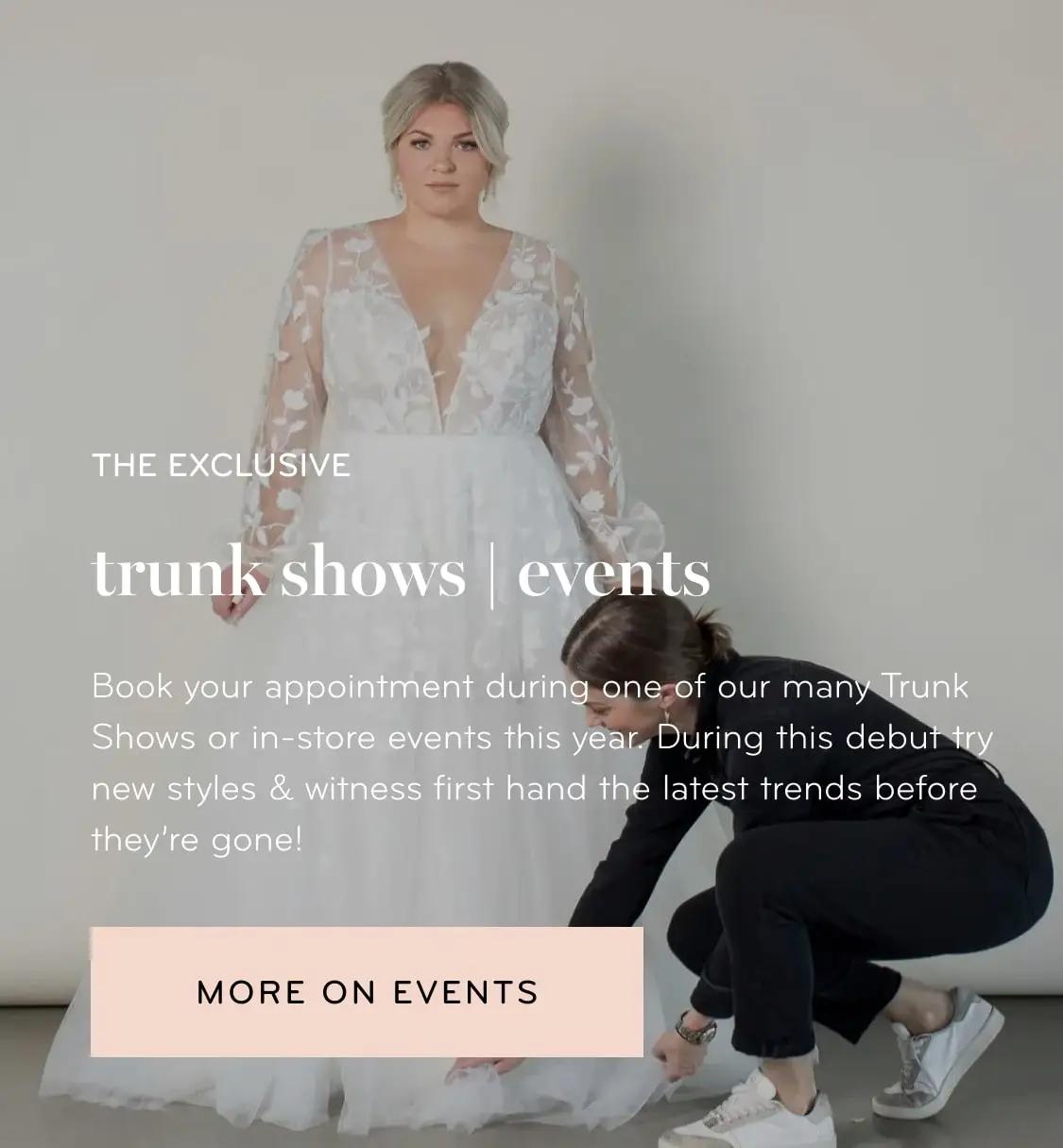 Mobile The Exclusive Trunk Shows and Events Banner